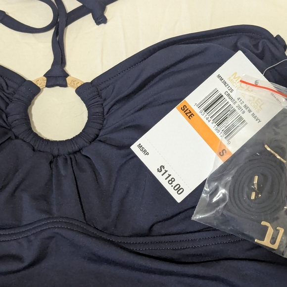 Michael Kors Navy Halter Bikini Set - Picture 3 of 4